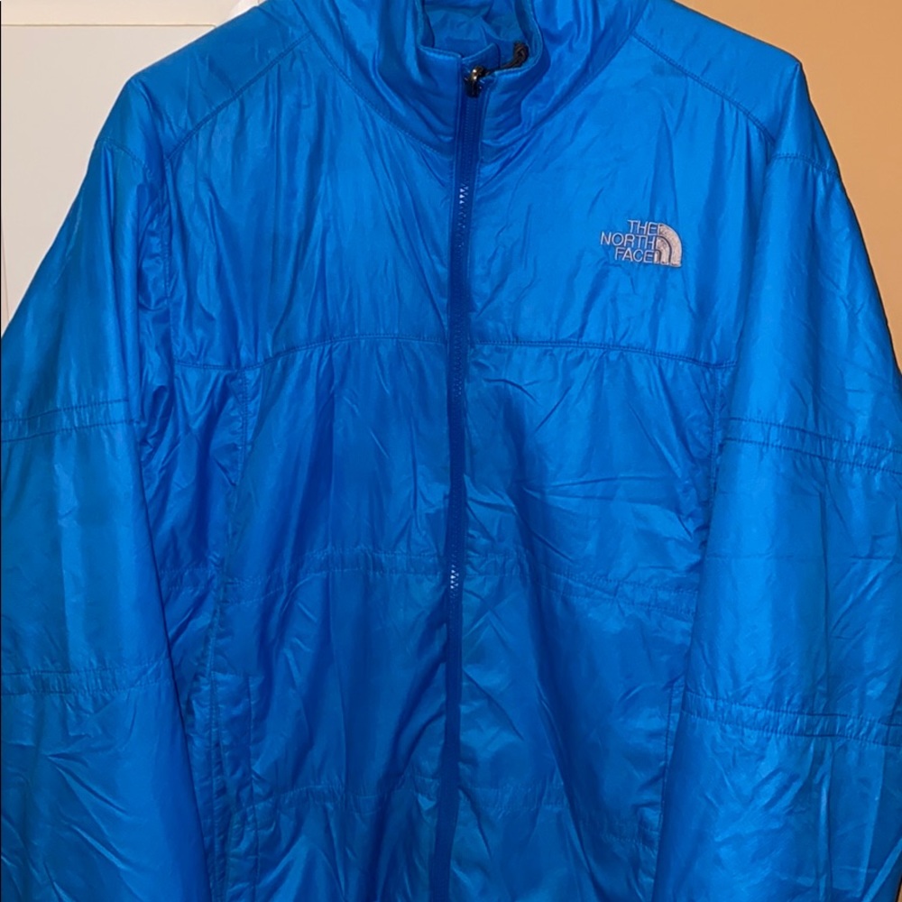 Blue north face jacket